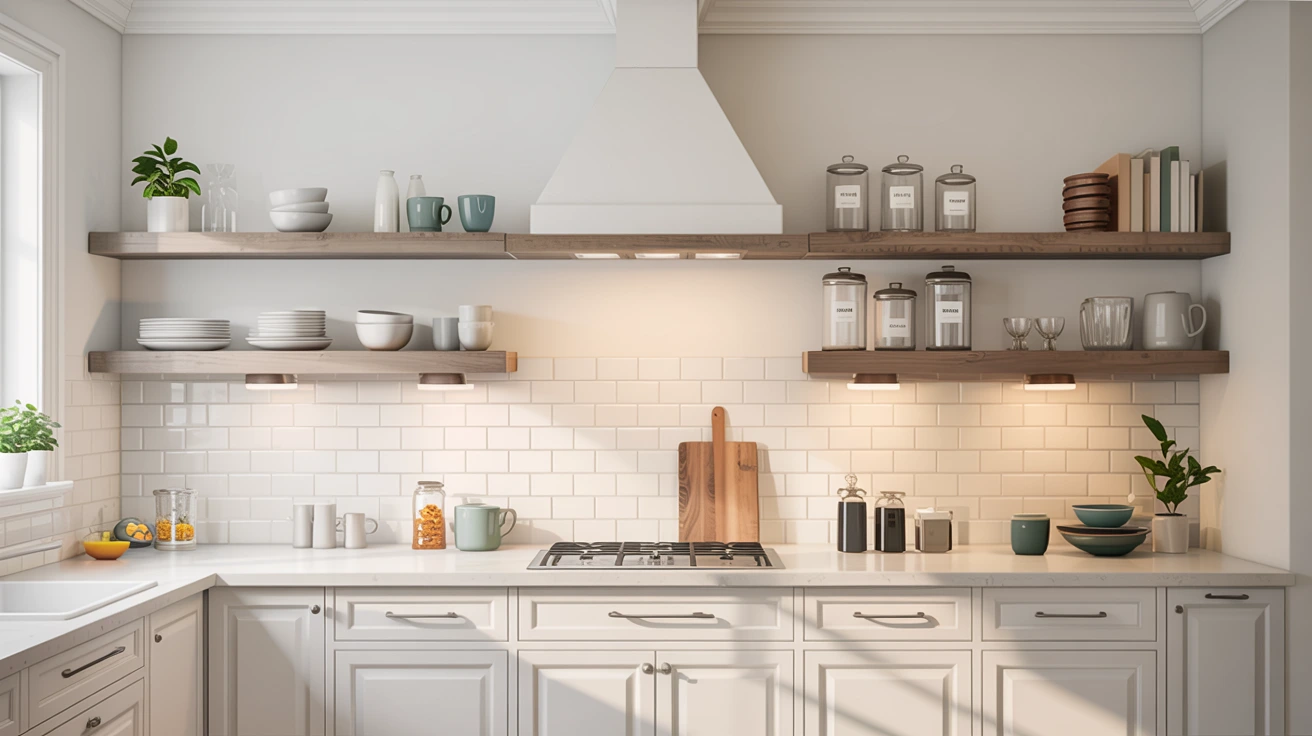 Floating Shelves In Kitchen