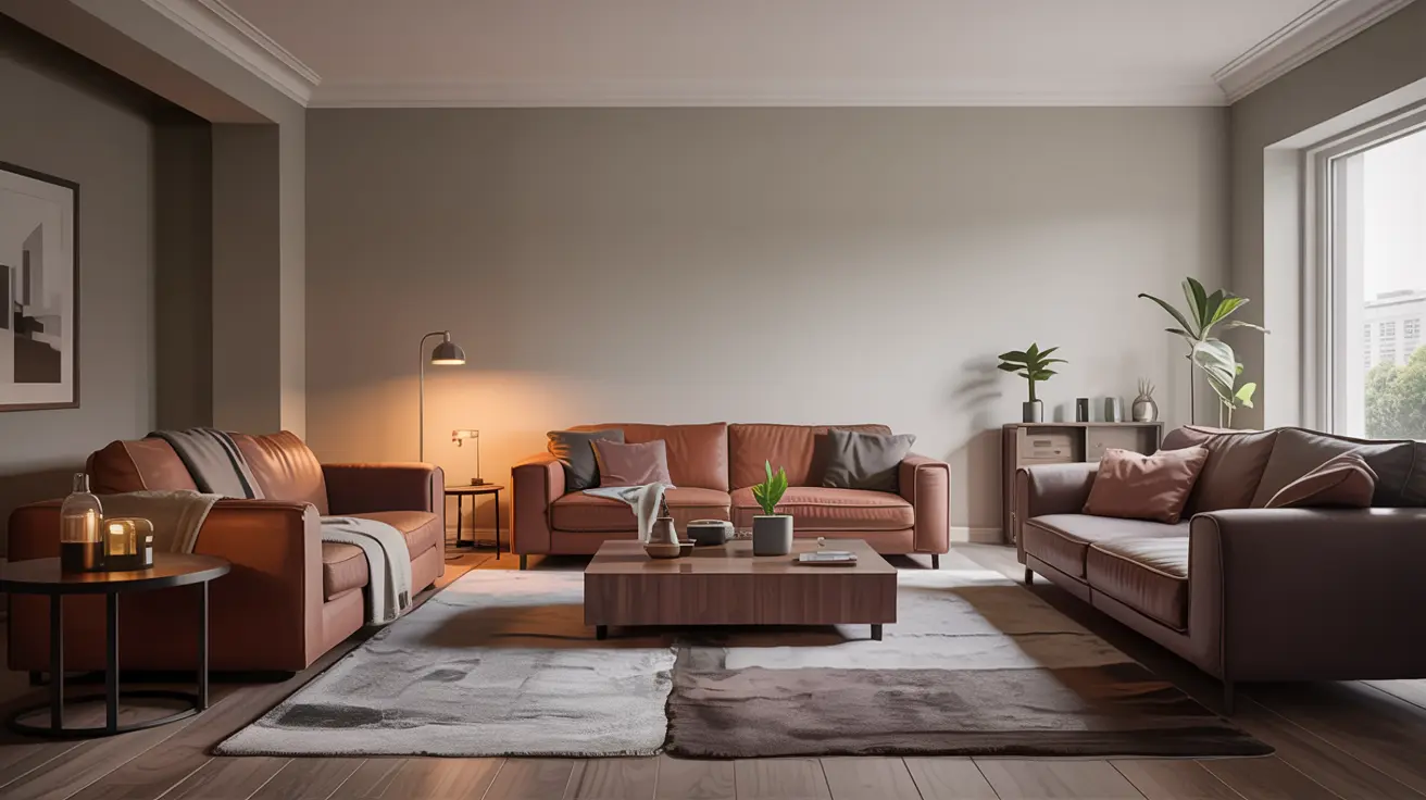 Gray and Brown Living Room