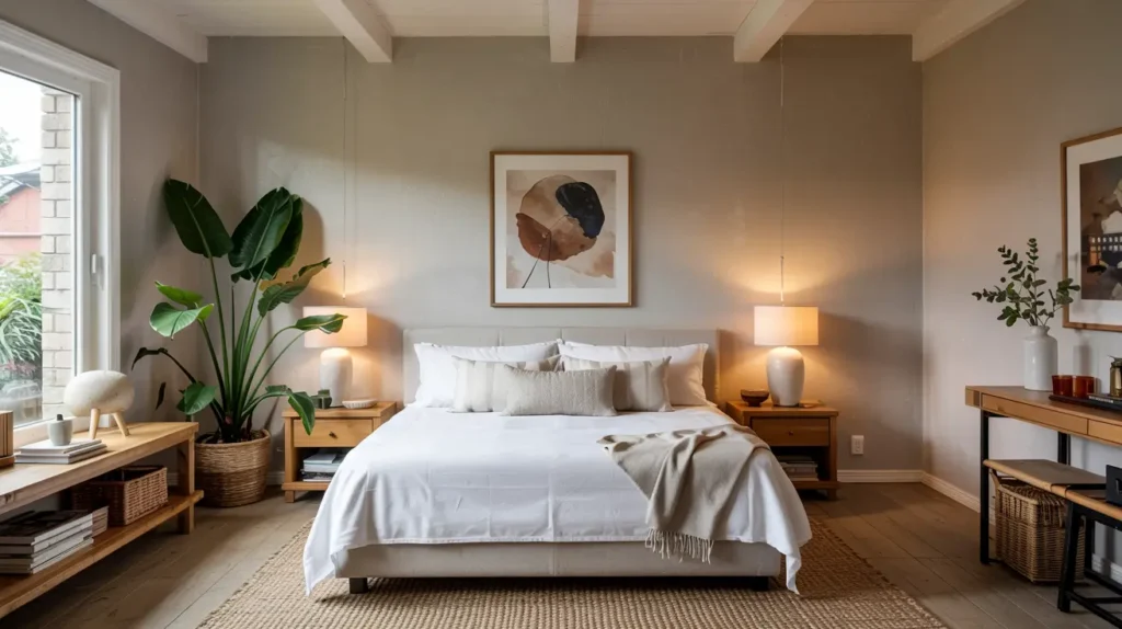 Interior wall paint ideas with tone on tone color scheme