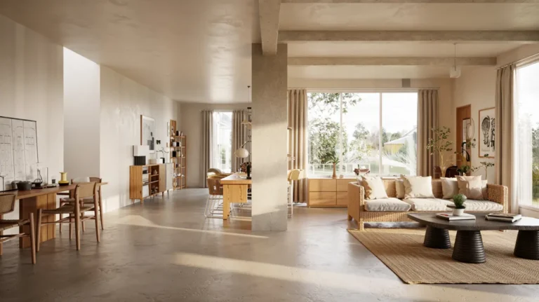 concrete floor interior design