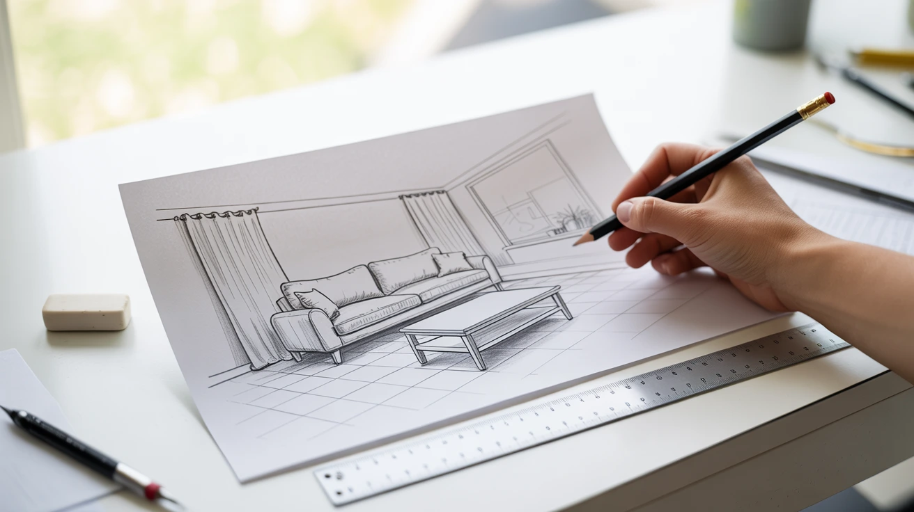 How to Draw Home Interior Design