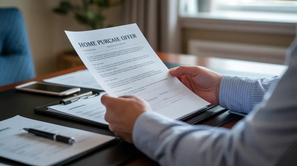 Reviewing a purchase offer in a FSBO home sale